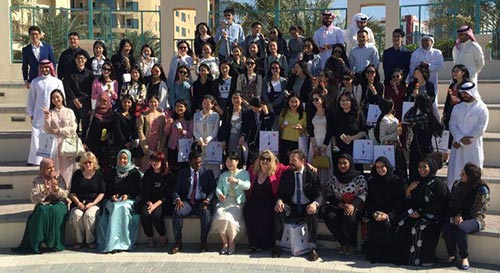 A group photograph of the HRD Group at the Ministry for Youth and Sports Affairs, Manama, Bahrain