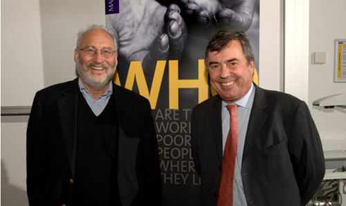 Former Chair of the BWPI, Joseph Stiglitz (left) with Former World Bank Chief Economist François Bourguignon