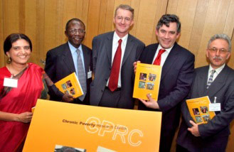 The parliamentary launch of the final Chronic Poverty Research Centre report attracted Chancellor of the Exchequer, Gordon Brown and Secretary of State for International Development, Hilary Benn.