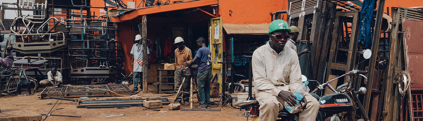 Mechanics in Kampala, Uganda